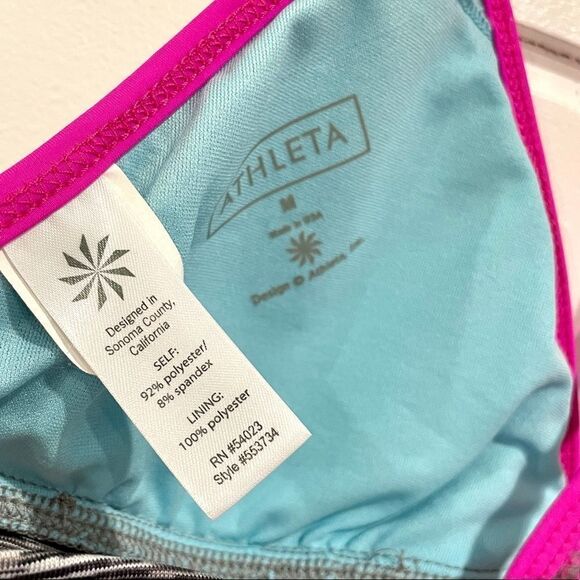 Athleta Space Dye Kata Bikini Top Medium EUC - Picture 6 of 9